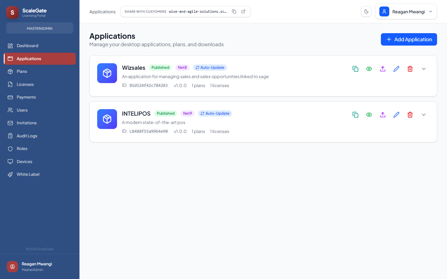 Applications Manager